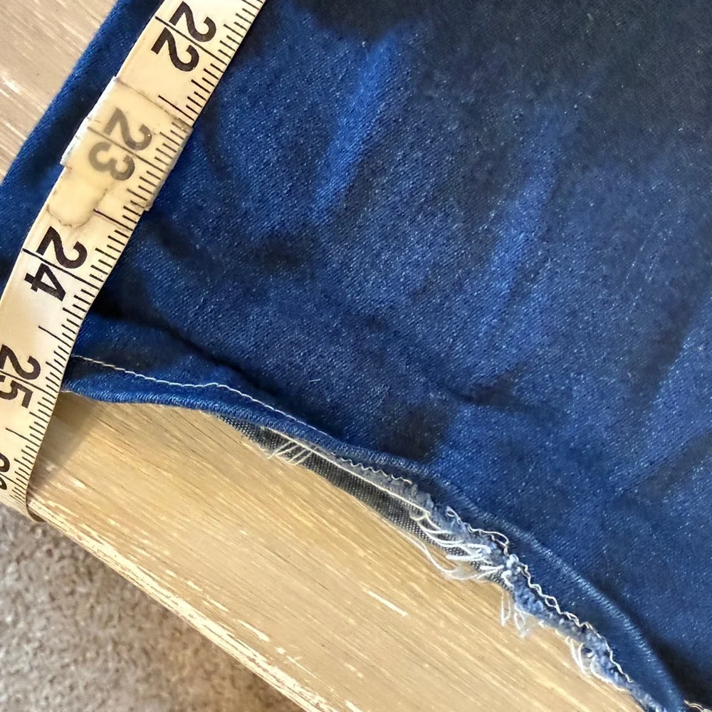 Girls' Dark Blue Bootcut Jeans with Sparkle Pocket Detail Y2K